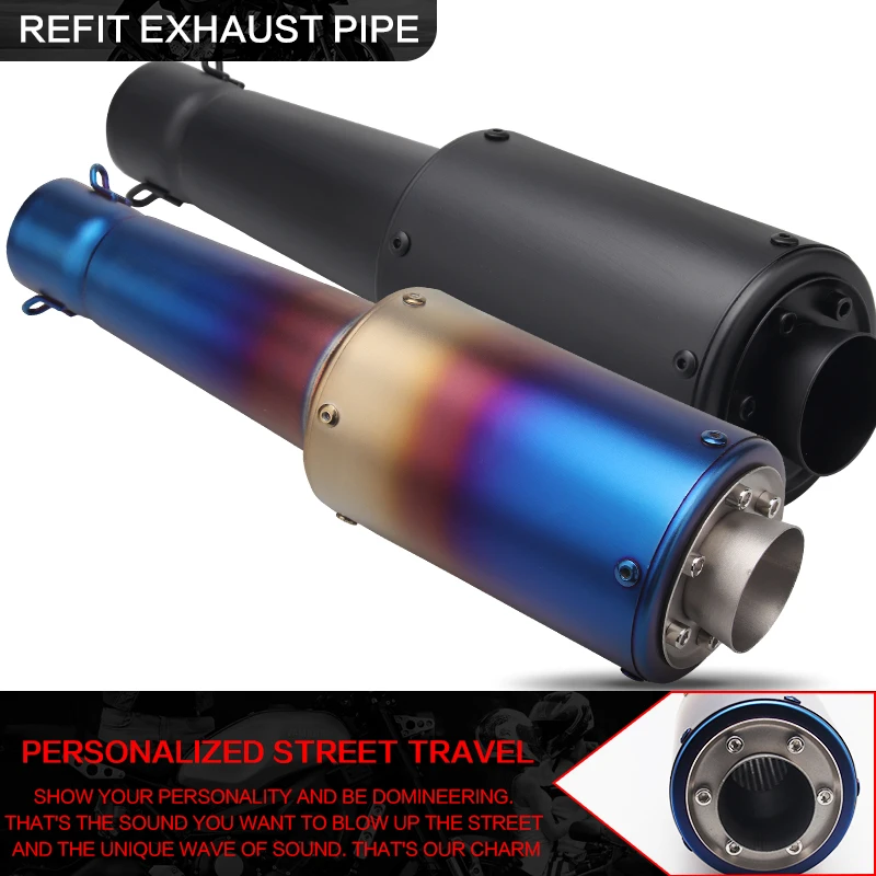 Выхлопная труба мотоцикла глушитель выхлопной трубы 36 мм/48 мм/51 мм - купить по