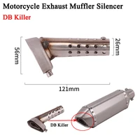 universal motorcycle exhaust muffler adjustable silencer stainless db killer noise sound eliminator catalyst motorbike moto