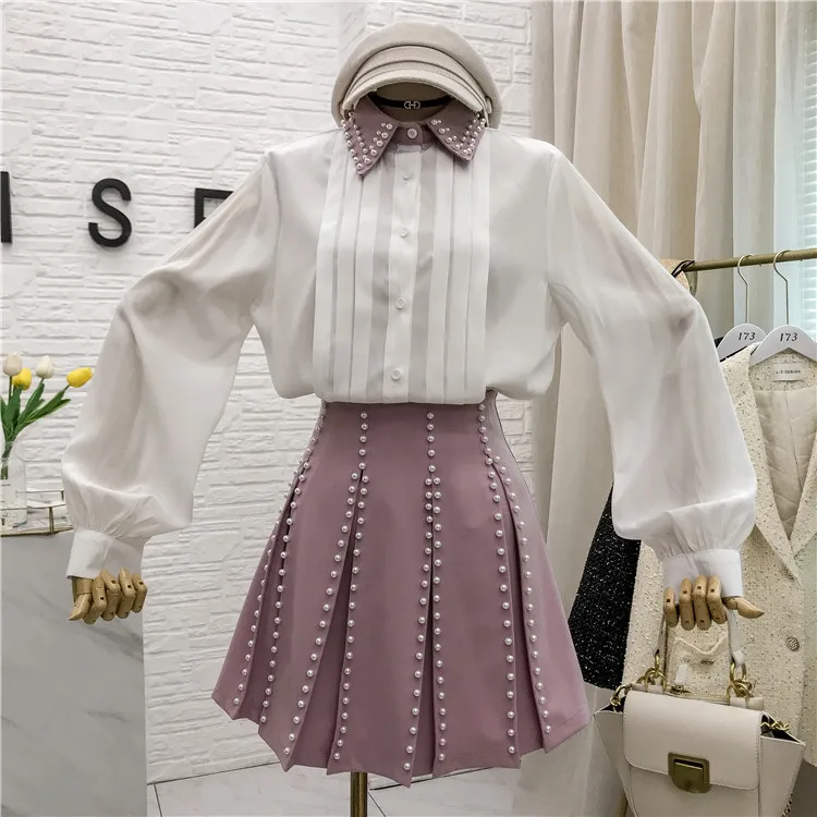 2020 Ранняя весна новая Корейская шифоновая рубашка с длинным рукавом в западном