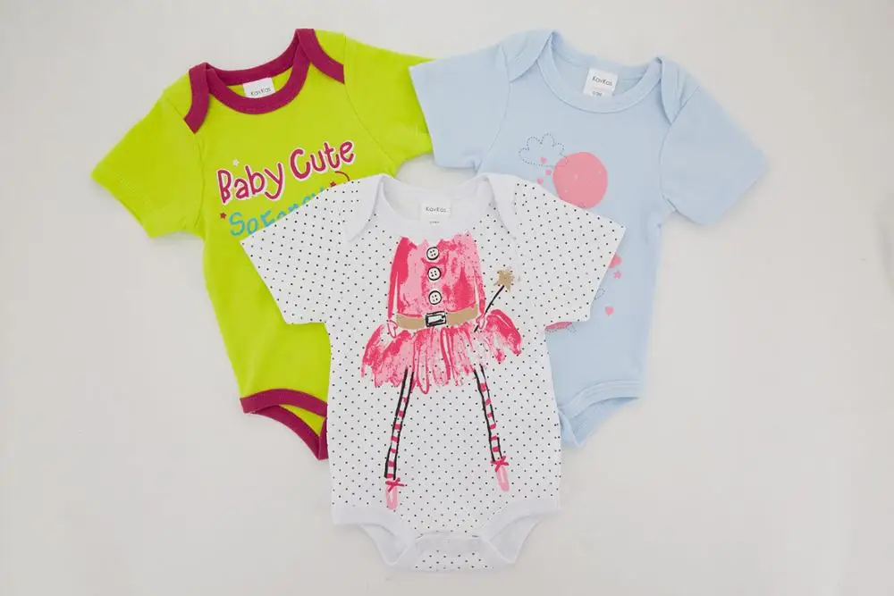 Одежда для малышей 3 шт./компл. одежда с мультяшным принтом летняя хлопковая