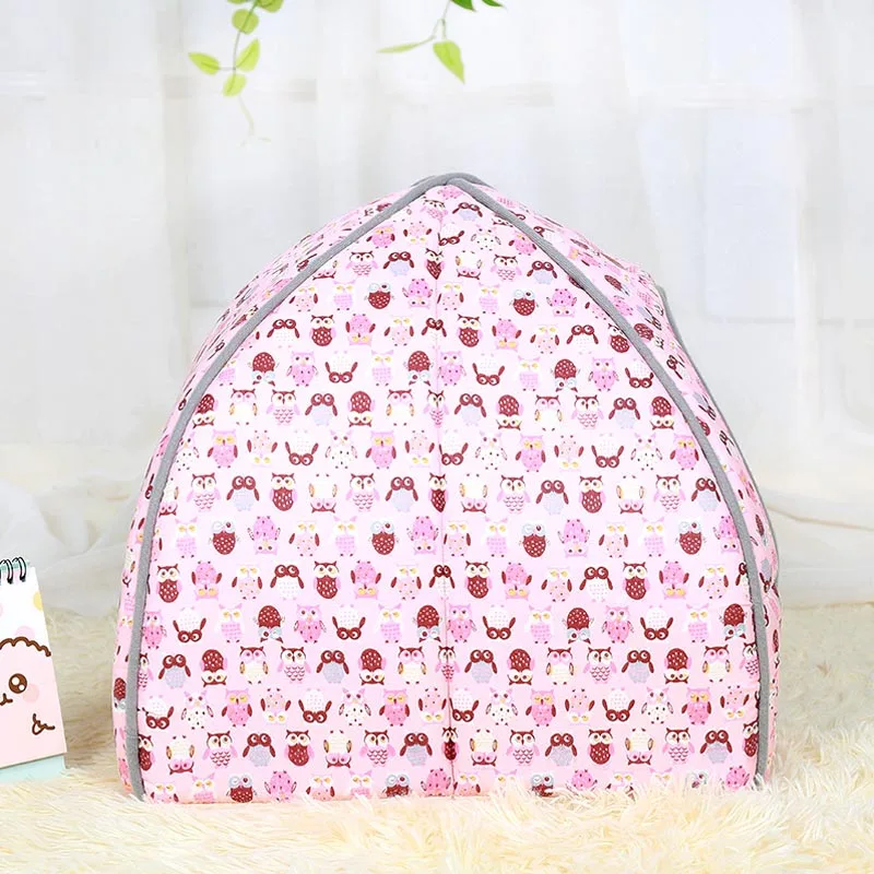 Домашние животные дом Igloo мягкий флис зима Теплый Щенок Кровать Дом пещера собака кошка дом спать в питомнике мешок кровать коврик гнездо зима теплый