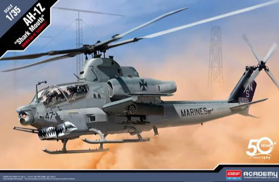 ACADEMY 12127 1/35 Scale U.S. AH-1Z &quotShark Mouth&quot Plastic Model Building Kit | Игрушки и хобби