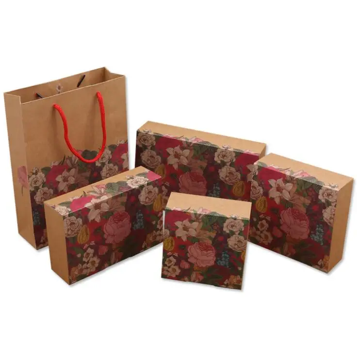 50 шт. коробка из крафт-бумаги сувениры вечерние Ринок Подарочная бумажная