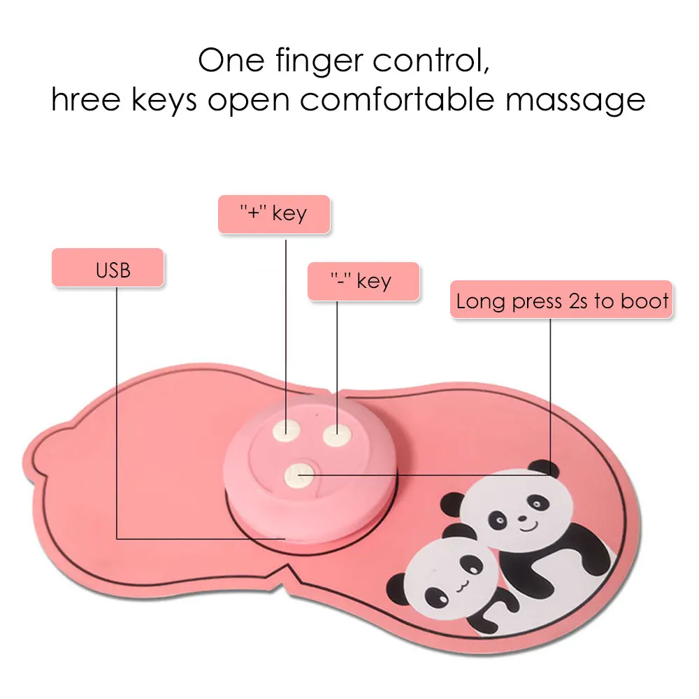 Умный импульсный портативный массажер мини Массажная наклейка для шейного