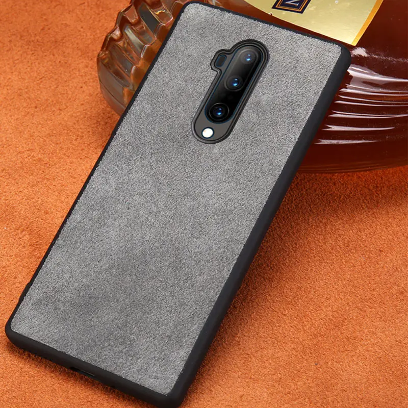 Чехол из натуральной кожи для Xiaomi mi 9T Pro 9 se чехол противоударный кожаный замшевый чехол для Xiao mi redmi k20 pro 7a 6a note 7 - Цвет: Серый