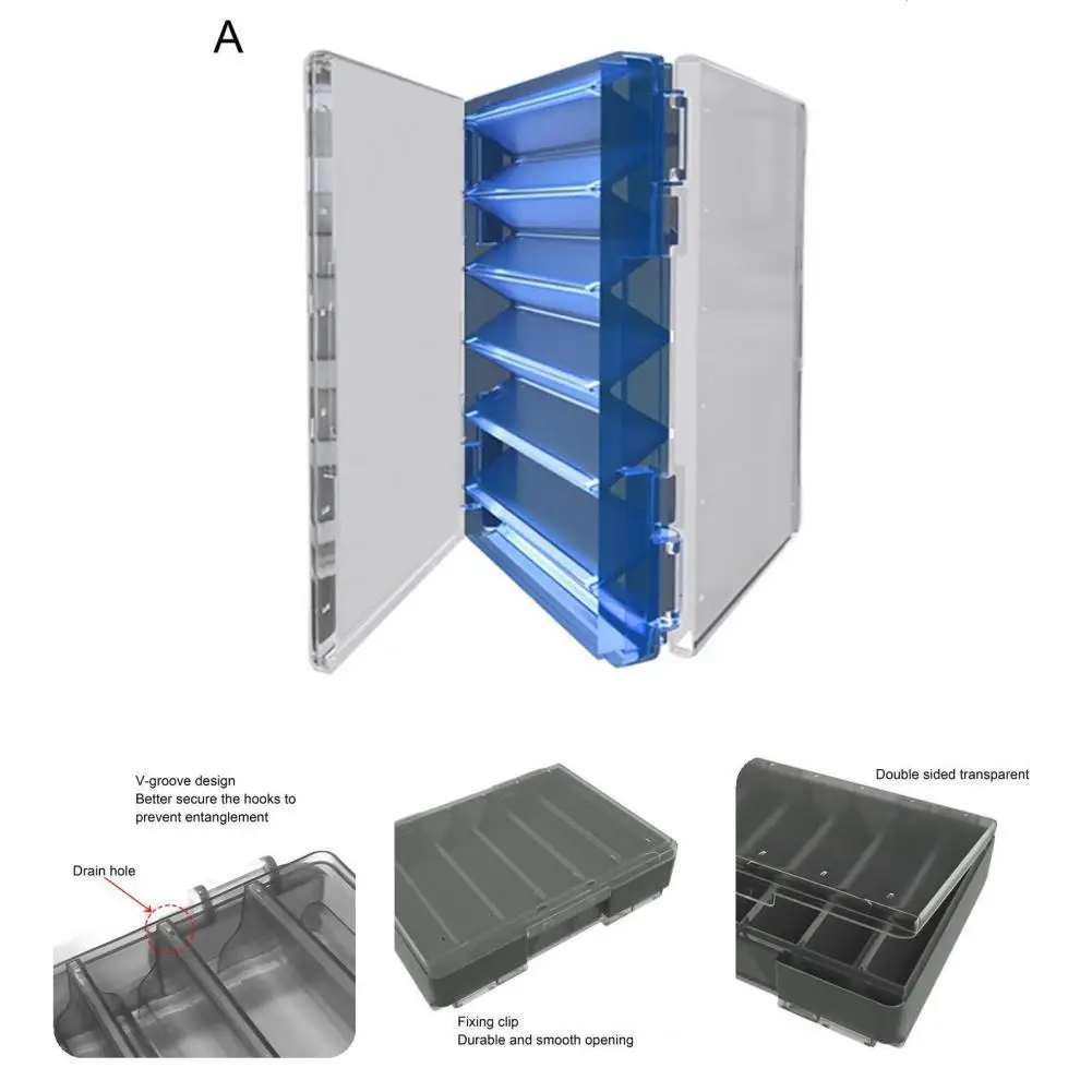 

Useful Fishing Storage Box Thicken 12 Grids Rust Resistant Fishing Tackle Box Fishing Tackle Box Fishing Lure Box