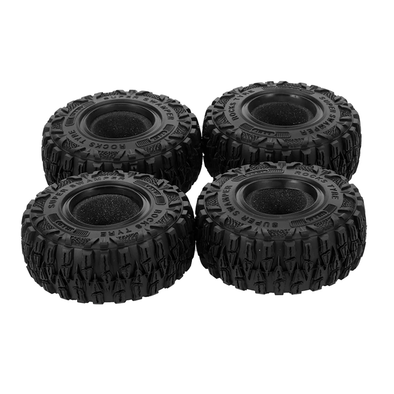 4 шт. 2 дюймов грязевые грэпплеры резиновые шины колеса 120x48мм для 1:10 RC Rock Crawler Traxxas