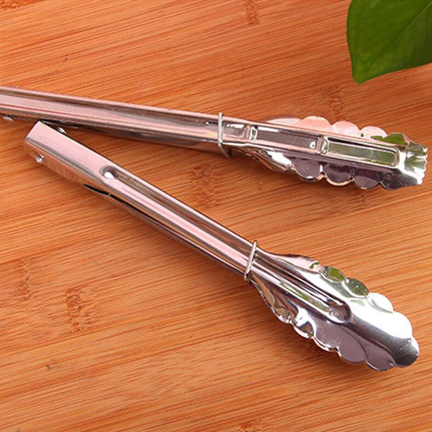 1 шт. горячая Распродажа Нержавеющая сталь щипцы для барбекю мяса Еда зажим