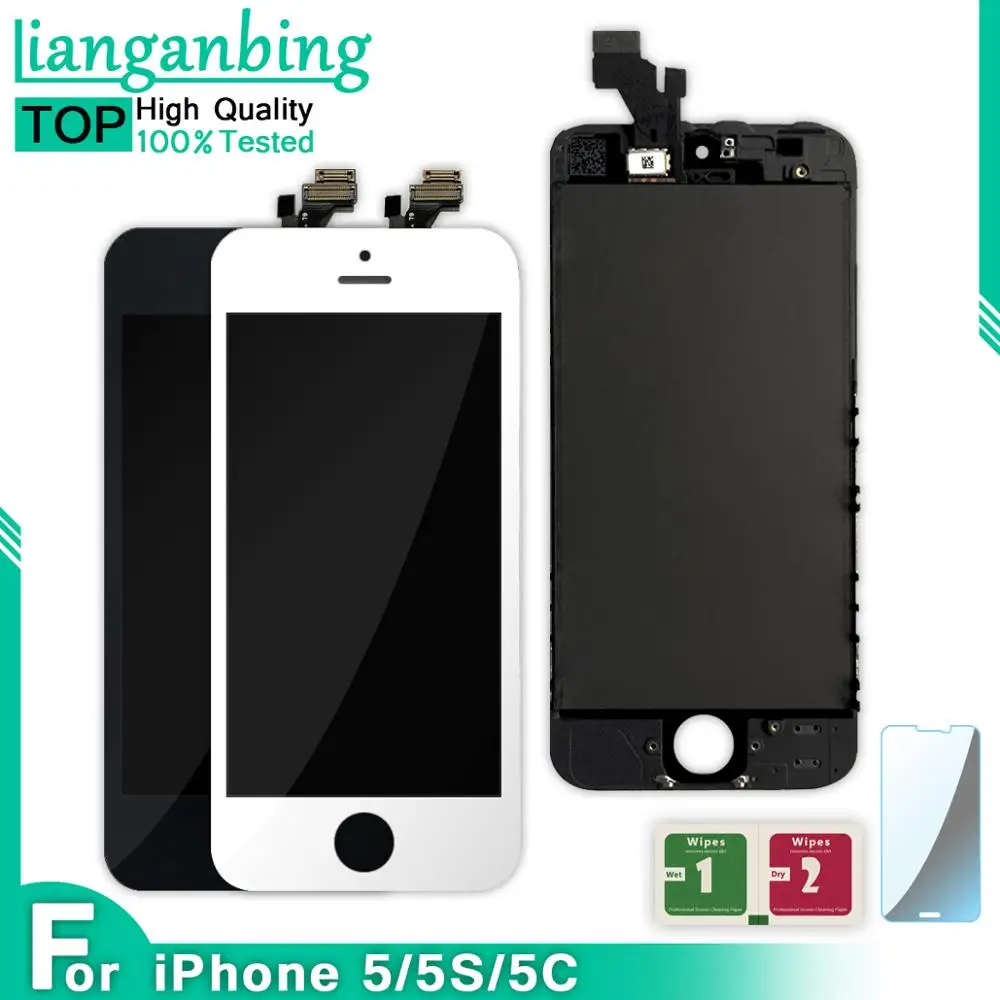 ААА + для iPhone 5 5C 5S SE ЖК дисплей сенсорный экран дигитайзер сборки запасные части