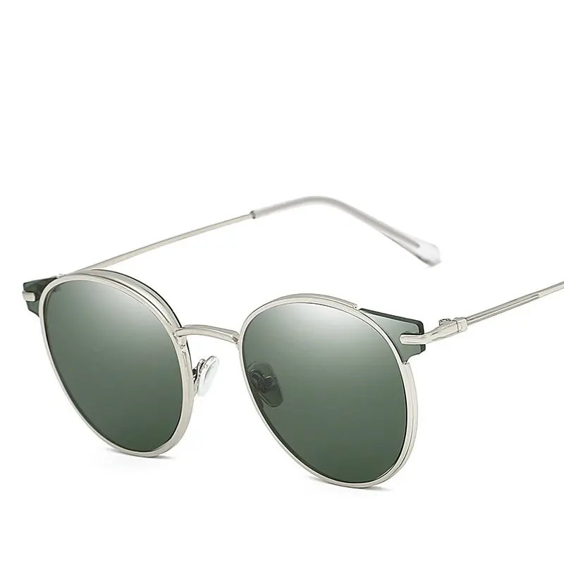 2018 брендовые винтажные круглые черные солнцезащитные очки для женщин и мужчин в