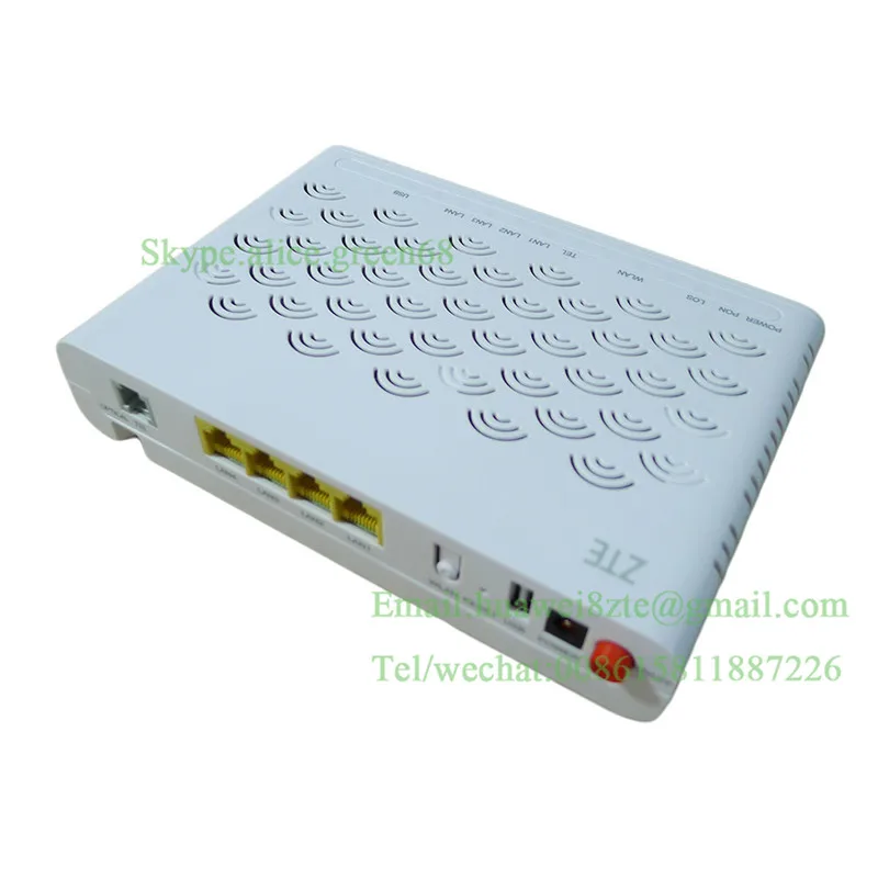 Оригинальный Z TE английский интерфейс ZXHN 1GE + 3FE Lan порты F623 GPON ONU с 1 голосовым