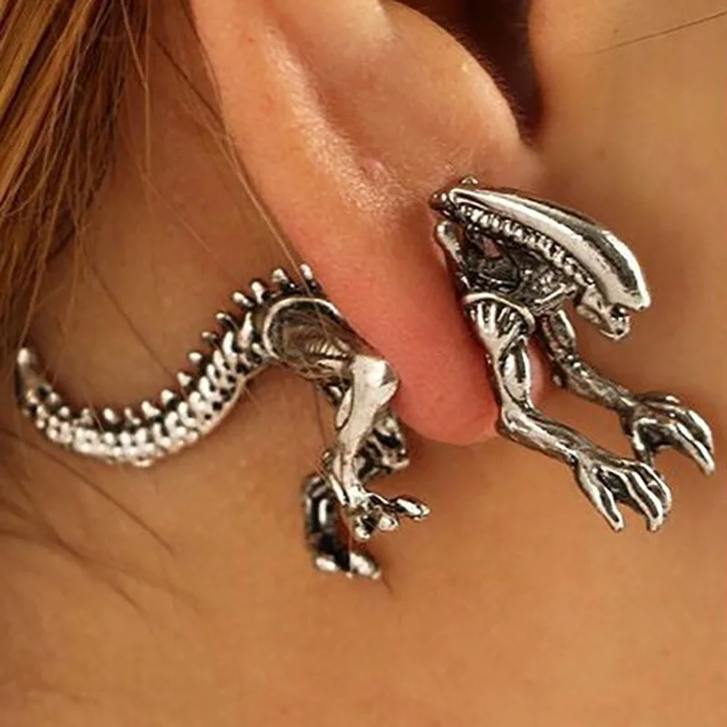 

New fashion and personality retro dinosaur Earrings exaggerated earrings earrings piercing women