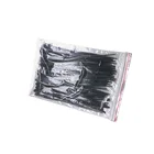 100 шт.пакет 1,8*100 черно-белые соединители, прочные пластиковые кабельные стяжки с самоблокирующимися нейлоновыми кабельными стяжками, международные стандарты