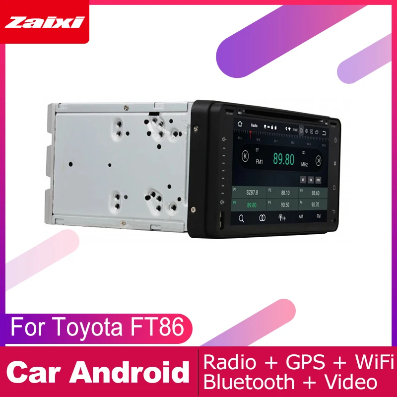 ZaiXi для Toyota 86 FT86 GT86 2012 ~ 2019 Автомобильная Мультимедийная система Android 2 DIN