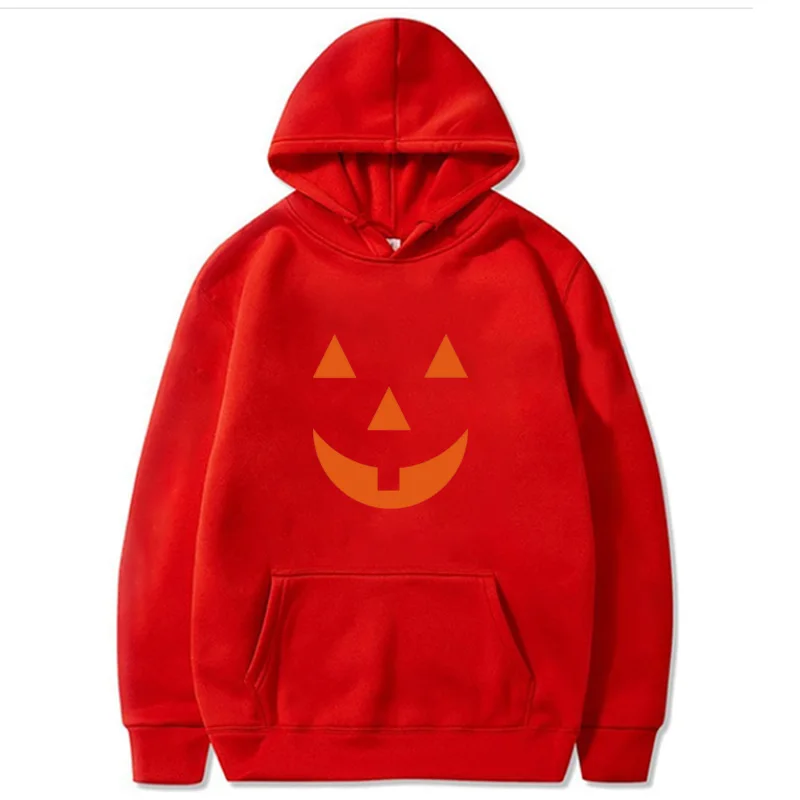 Halloween sweater hoodie clown print sweater European and American couple hoodie