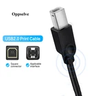 Кабель USB 2,0 для принтера, для многофункционального принтера, сканера, факса, быстрой передачи данных