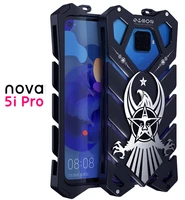 new hot aluminum metal armor case for huawei nova 5i pro case cover phone protective shell skin bag