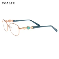 glasses frame women metal round alloy eyeglasses brand design prescription jewellery eyewear myopia optical eyeglasses spectacle