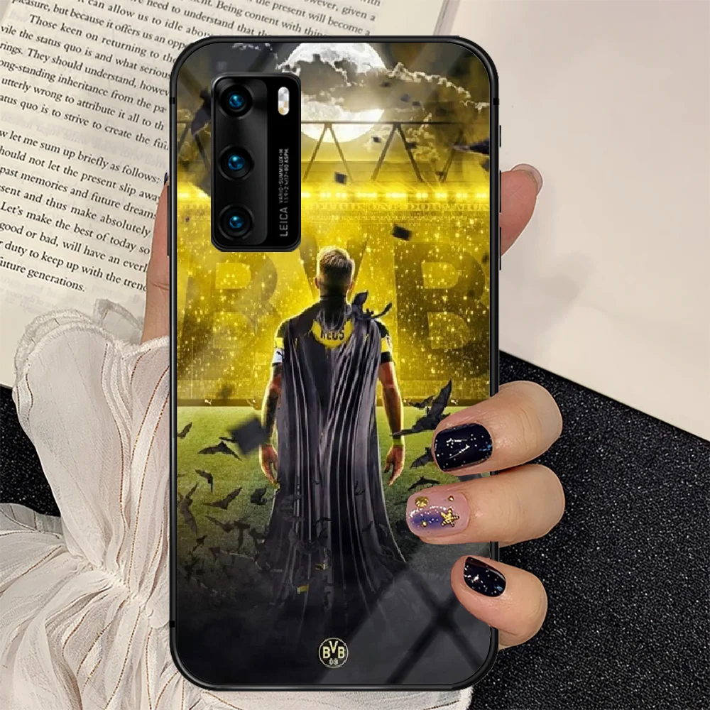 

football Dortmund Phone Tempered Glass Case Cover For Huawei P Nova Mate 5T 20 30 40 E Pro Lite Smart 2019 2021 Pretty