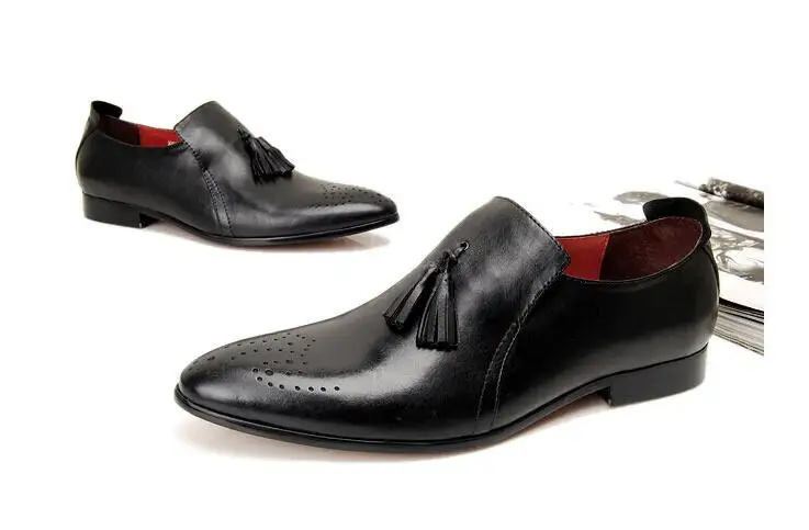 Деловая воздухопроницаемая парчовая парча с острым носком Повседневная офисная