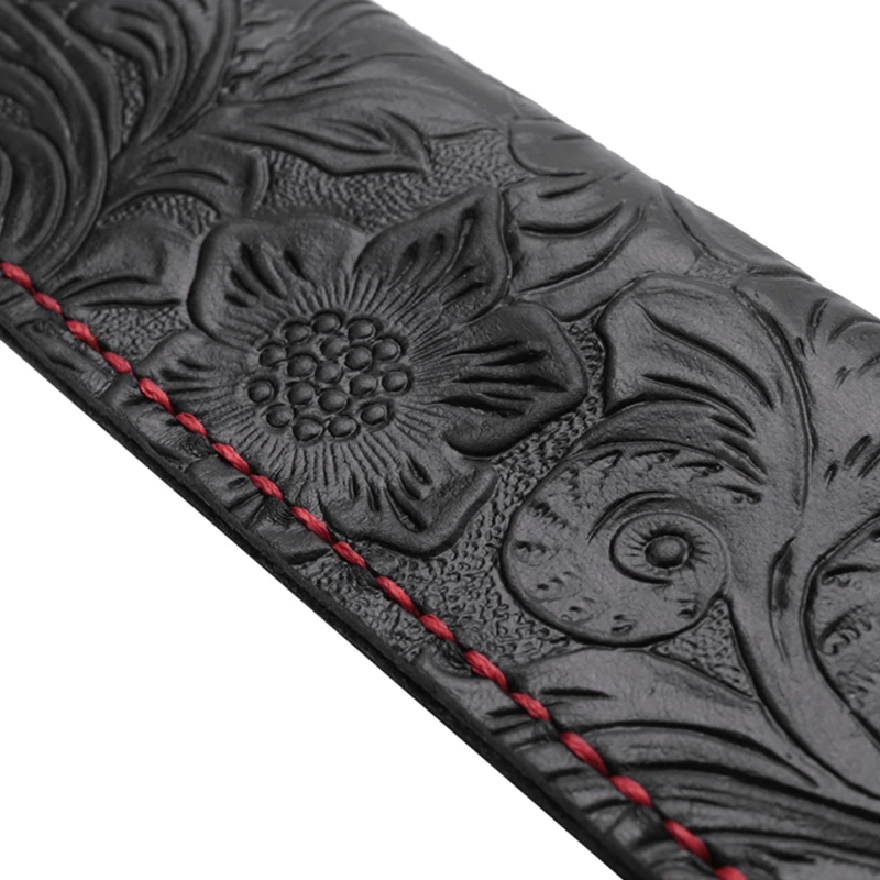 

Handmade Leather Double Pen Case Holder for Ballpoint Pen Fountain Pen Sleeve Pen