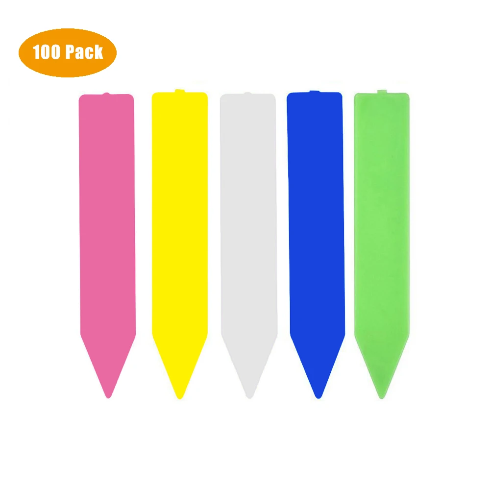 100 шт. пластиковые ярлыки для растений 10 х2 см|Маркеры растений| |