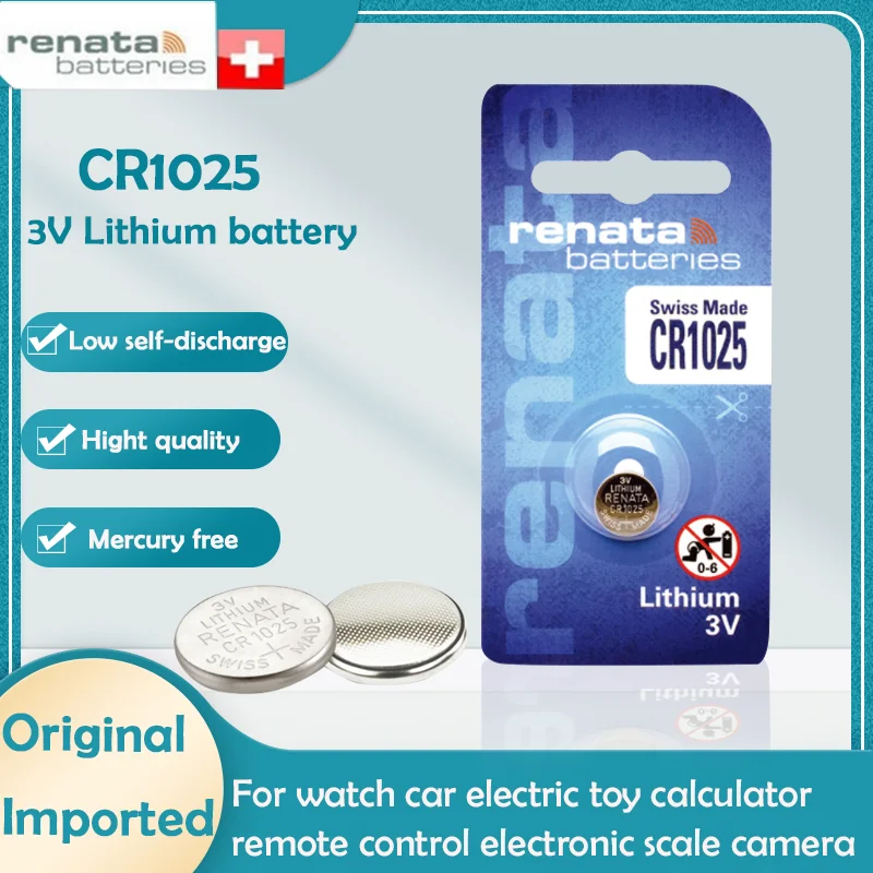 1-3 шт. Новый Оригинальный RENATA CR 1025 CR1025 DL1025 BR1025 KL1025 3 В литиевая батарея для часов