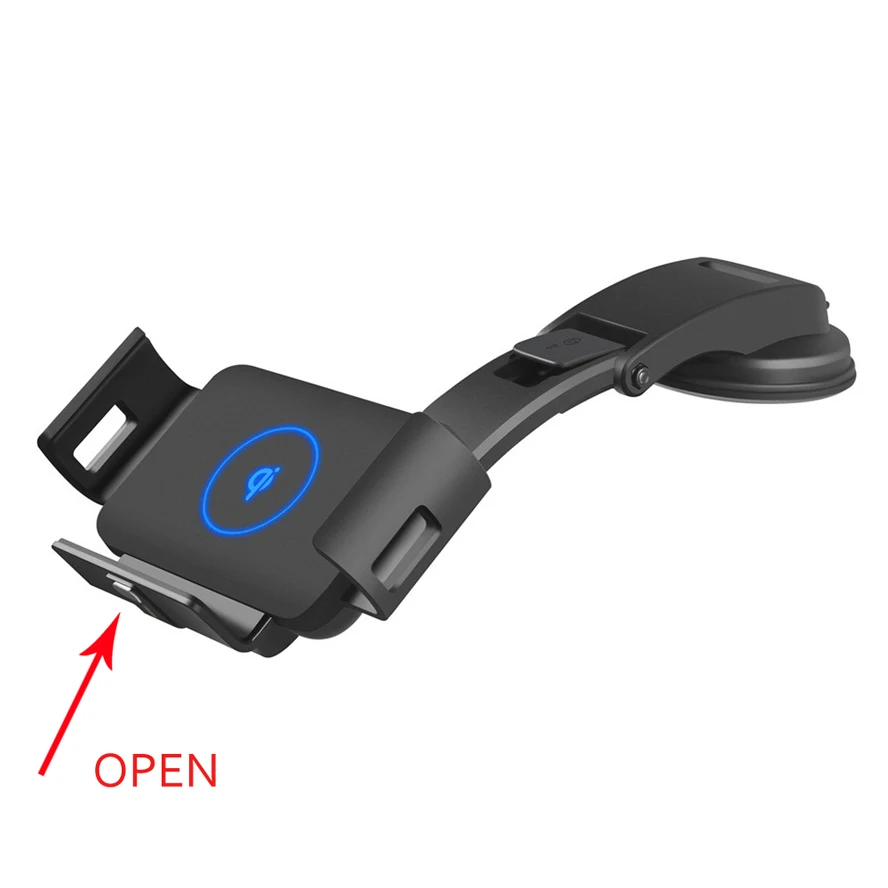 automatic clamp horizontal navigation bracket car wireless charger for samsung galaxy fold z fold 2 3 note20 ultra iphone holder free global shipping