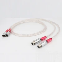 pair liton xlr interconnect cable 6n silver plated audio video xlr cable with pallicc xlr plug cable