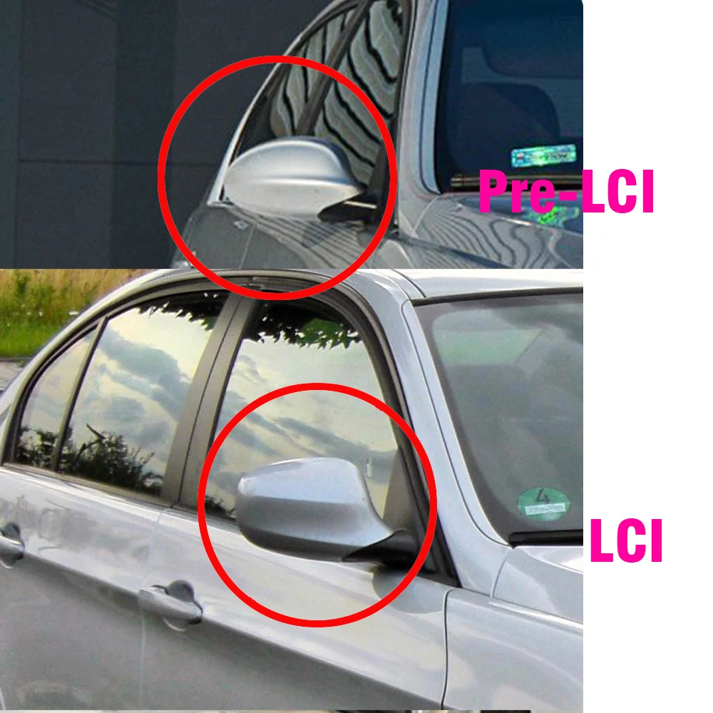 1pair For BMW E87 E81 E82 E90 E91 E92 E93 120i 128i 118d 120d 130i Rear View Side Case Trim M Style Car Rearview Mirror Caps images - 6