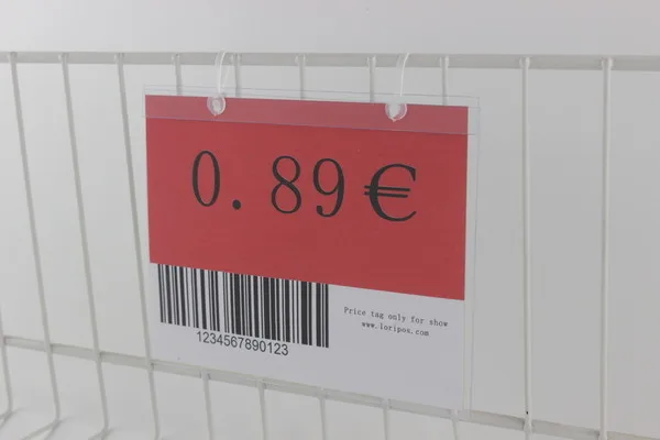 

Mount Shelf Price Tag Display Pocket Supermarket Merchandise Info Display Frame Paper Price Card Envelope Hanging Pouch