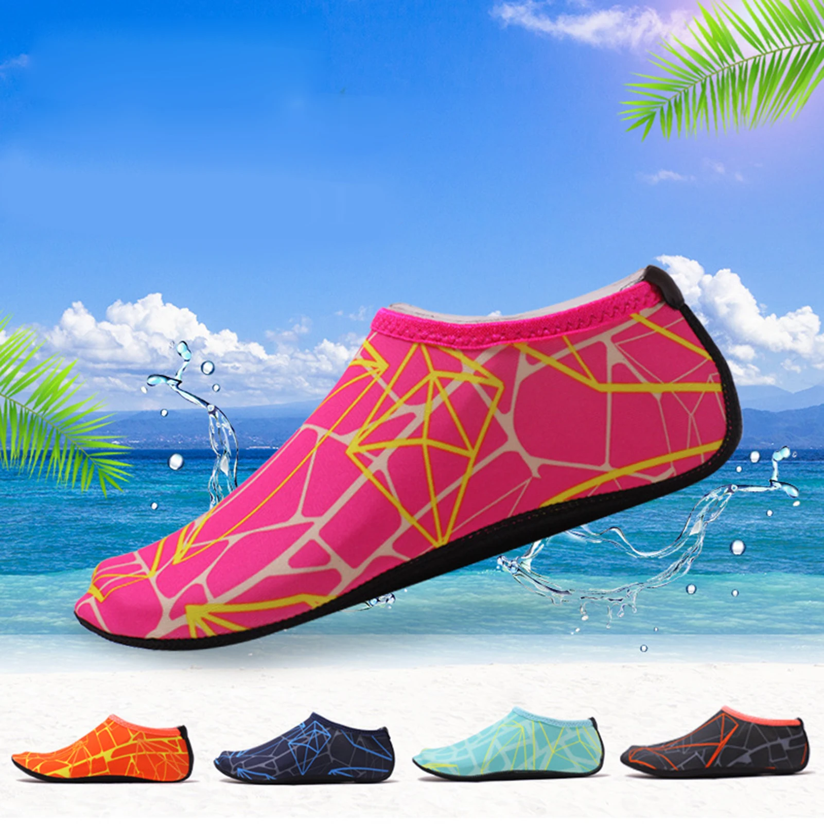 

Aqua Socks Barefoot Dive Socks Shoes for Outdoor Beach Swimming Surfing Snorkeling Scuba Diving diving fins Neoprene booties