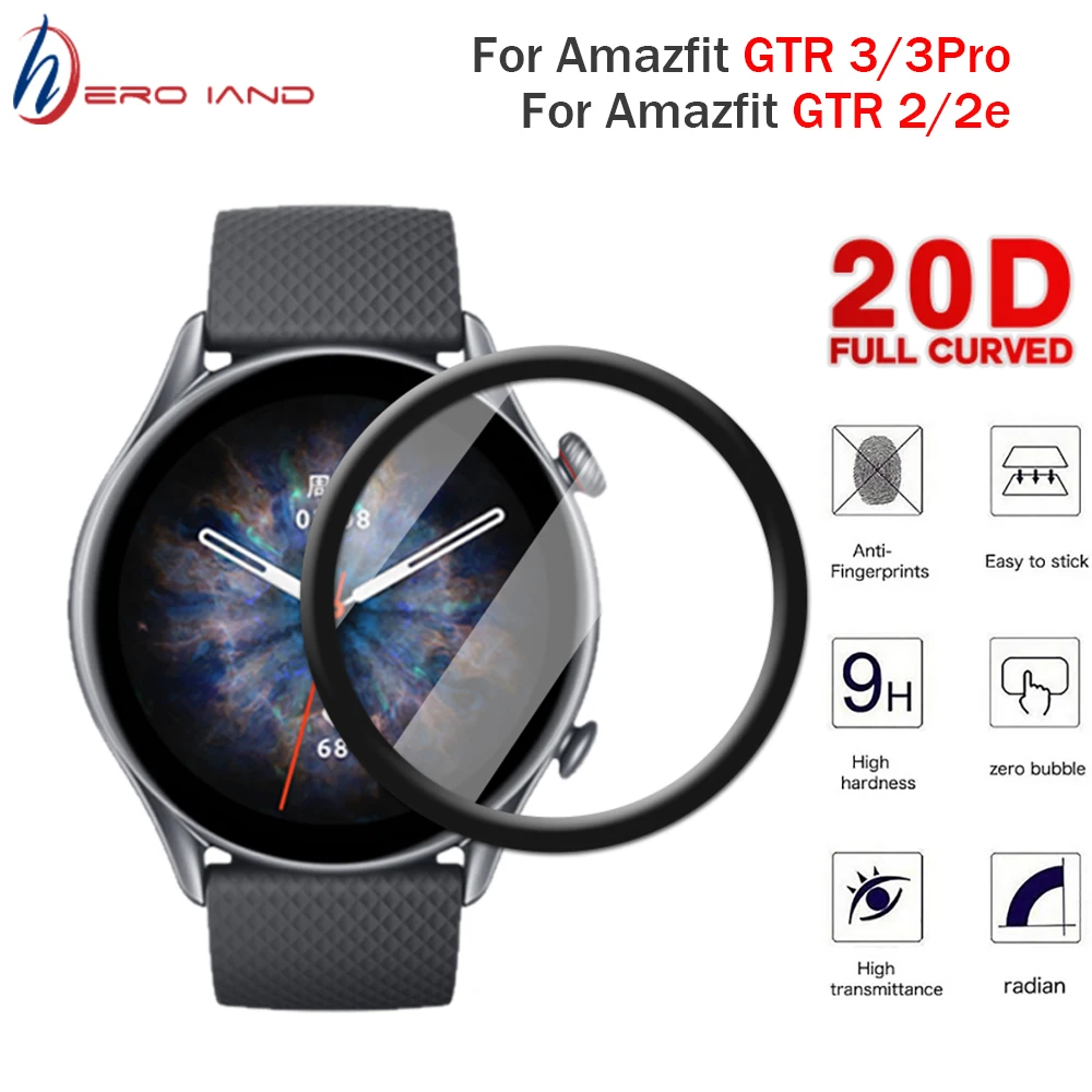 

Soft Protective Film For Xiaomi Huami Amazfit GTR3 GTR-3 GTR 3 Pro GTR 2 2E Smart Watch Full Cover HD 3D Curved Screen Protector