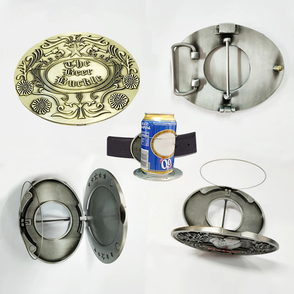 Портативный металлический ремень для бара с пряжкой смешная бутылка дюйма улицы