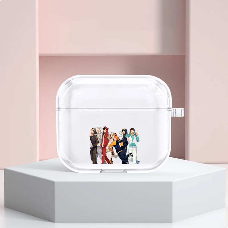 

Чехол с рисунком Аниме Haikyuu для AirPods 3 2021, чехол для беспроводных Bluetooth наушников Apple Airpods 2 1 Pro, чехол