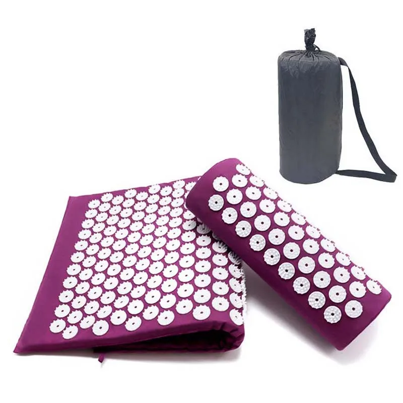 Массажная подушка коврик для йоги набор подушек акупрессуры снятия стресса