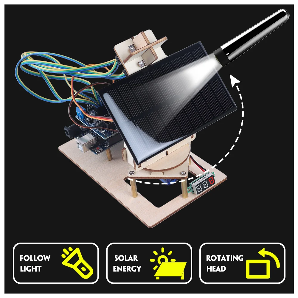 Полный стартовый комплект на солнечной батарее для Arduino отслеживание