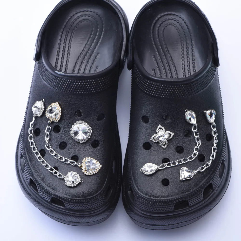 

1 шт., новинка, дизайнерская цепочка, подвеска для обуви, аксессуары, металлическая подвеска, украшение для сада, искусственная подвеска, пряжка, подарок для девушки