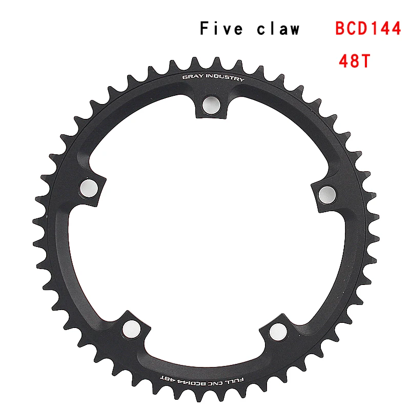 

Chainring bicycle dead flying Tooth plate Parts bcd 144 48T hollow tooth disc Aluminum alloy dead flying disc Bike tooth disc