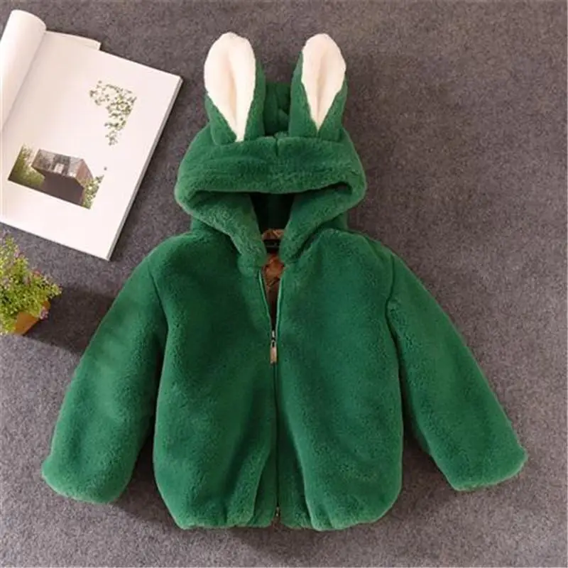 Новинка 2019 модное зимнее пальто из искусственного меха для девочек детская