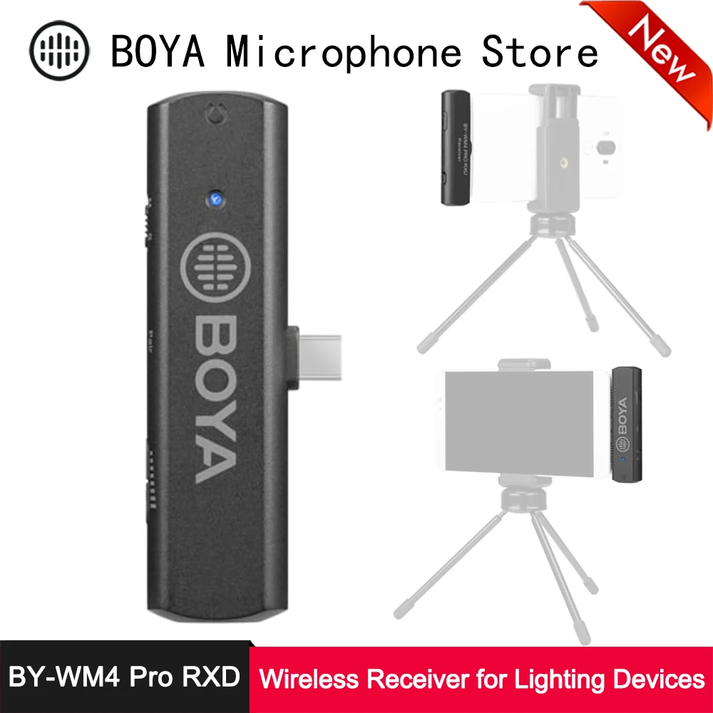 Беспроводной приемник BOYA BY-WM4 Pro RXD для iPhone 11 Max Xs Xr iPad осветительное устройство K1 K2
