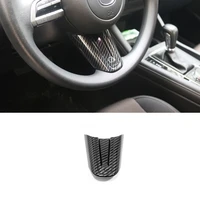 for mazda 3 2019 2020 abs carbon fiber car steering wheel button frame cover trim sticker car styling accessories 1pcs