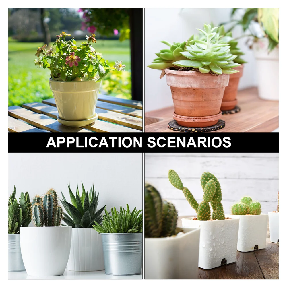 

6Pcs Yard Bonsai Trays Simple Design Practical Flower Pot Trays