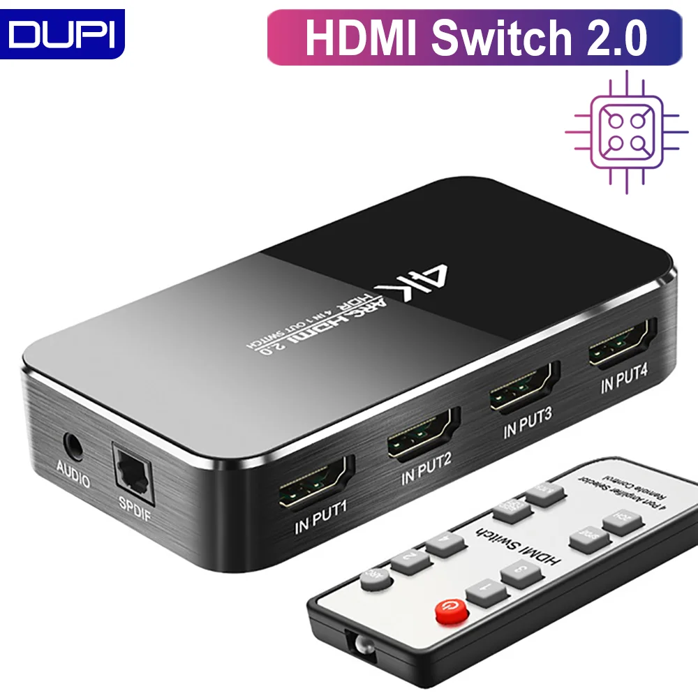 HDMI переключатель 2 0 4K 60 Гц HDR Сплиттер 4 в 1 аудио экстрактор ARC & IR управление для PS3