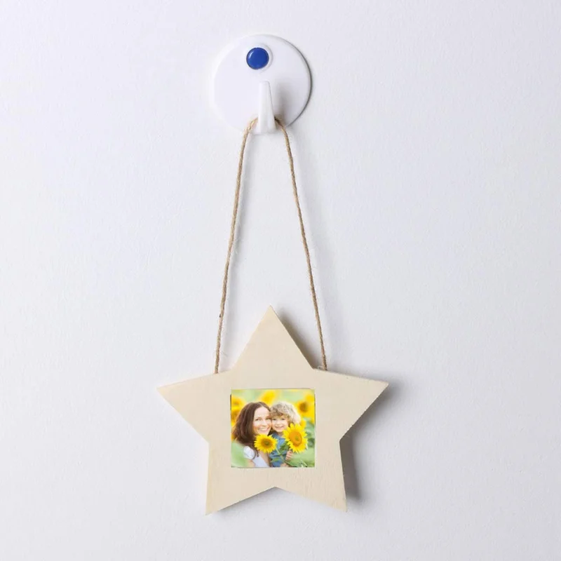 10 шт. DIY деревянная рамка для фотографий висит Бумага изображение держатель