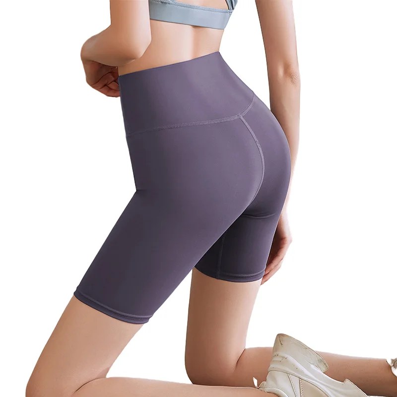 Summer New Yoga Pants Five Points For Women Slim Stretch High Waist Fitness Running Leggings Workout Sports Leggins Mujer