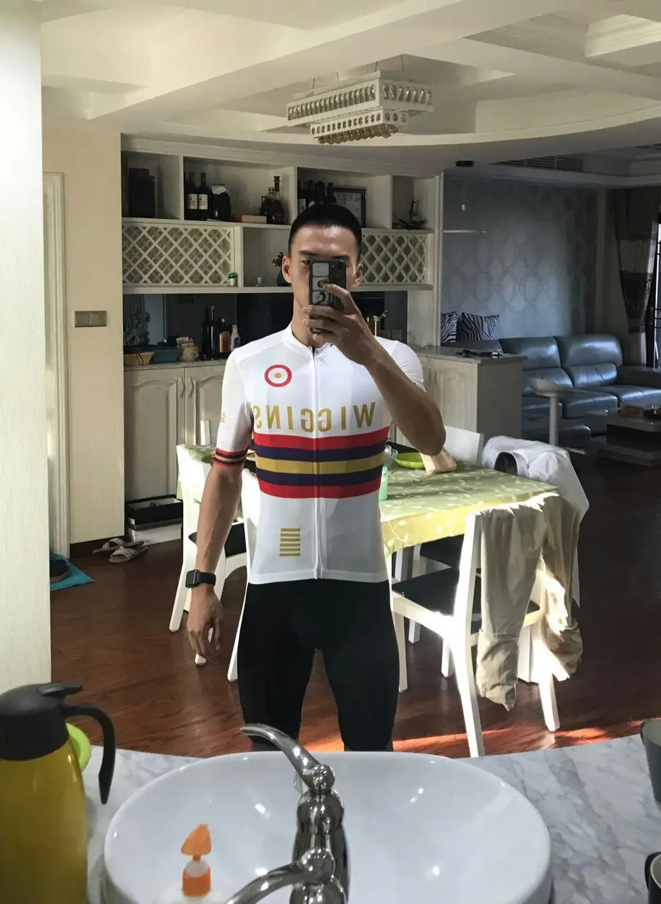 Лидер продаж, высокое качество, wiggins, велосипедная майка и шорты на лямках, облегающий летний мужской комплект с коротким рукавом для велоспорта, mtb, велосипедная рубашка