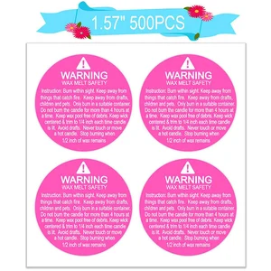 Лампы в форме свечи предупреждающая наклейка 500 шт.1,57 