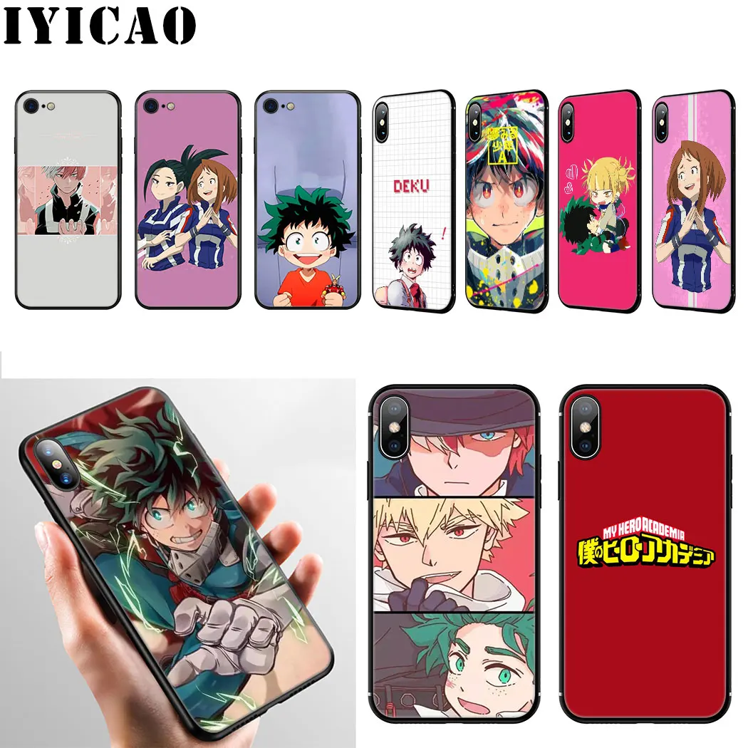 Мягкий силиконовый чехол IYICAO My hero Academy для iPhone 11 Pro Max XR X XS 6 6S 7 8 Plus 5 5S SE |