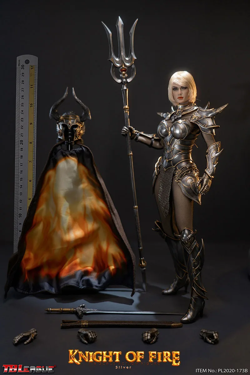 

In Stock TBL PL2020-173 1/6 Knight of Fire Figure Model 12'' Female Soldier Action Doll Full Set Toys for Fans Collection